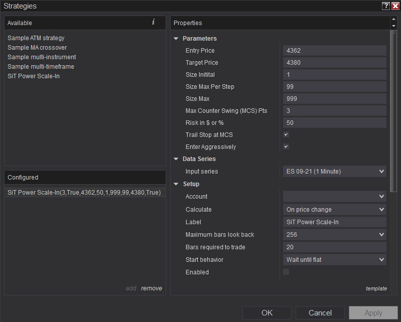 Power Scale-In Pro Settings